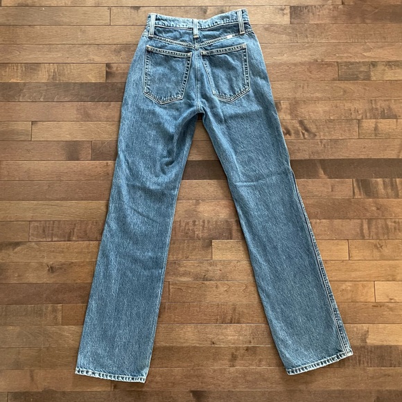 Aritzia Sunday Best Jupiter 100% Cotton Denim Straight Leg Jeans - Size 0 - Picture 2 of 8